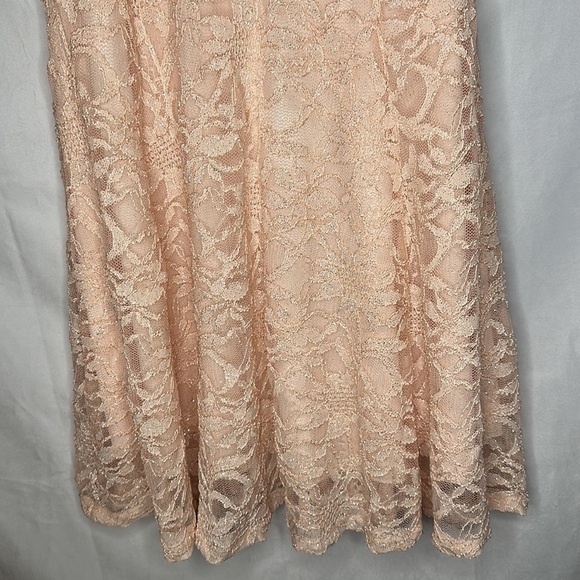 EMERALD SUNDAE PINK LACE FORMAL DRESS (L) - Picture 3 of 7